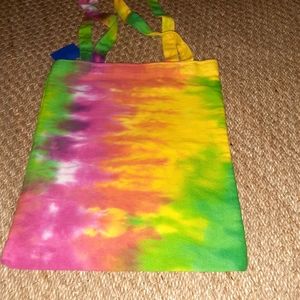 Handmade tyedye canvas tote